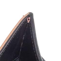 Pre Owned Balenciaga Black/Peach Leather and Python Padlock All Afternoon Tote