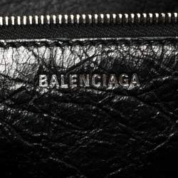 Pre Owned Balenciaga Multicolor Leather Graffiti Papier A6 Zip Around Tote