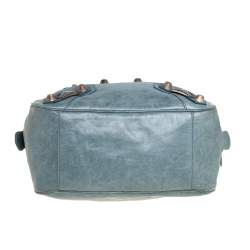 Pre Owned Balenciaga Grey Leather Giant Street Bowler Bag
