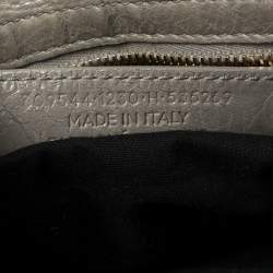 مملوكة مسبقًا Balenciaga Grey Leather Mini Classic City Tote