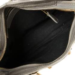 مملوكة مسبقًا Balenciaga Grey Leather Mini Classic City Tote