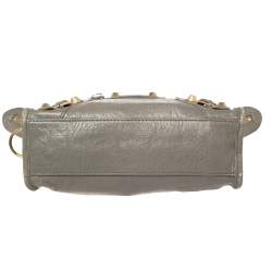 مملوكة مسبقًا Balenciaga Grey Leather Mini Classic City Tote