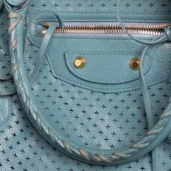 Balenciaga Papete Perforated Leather Maxi Twiggy Bag