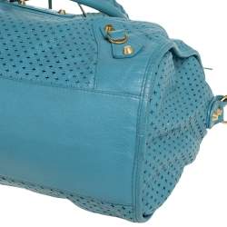 Balenciaga Papete Perforated Leather Maxi Twiggy Bag