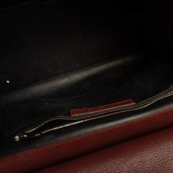 Pre Owned حقيبة بالنسياغا لو ديكس كارتابل يد علوية جلد نعام و جلد أحمر داكن