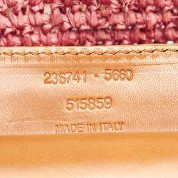 Pre Owned Balenciaga Tan/Ombre Straw Woven Motocross Panier Basket Bag