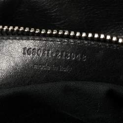 Pre Owned Balenciaga Black Matelassé Leather RH MM Bag