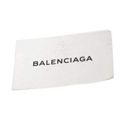 Pre Owned Balenciaga Gris Tarmac Leather Mini Metallic Edge City Bag