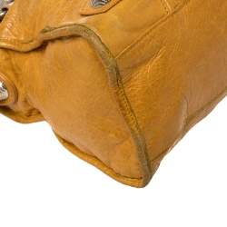 Pre Owned حقيبة يد بالنسياغا جي أس أتش سيتي جلد مسطردة