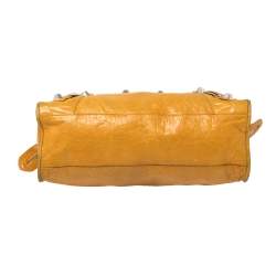 Pre Owned حقيبة يد بالنسياغا جي أس أتش سيتي جلد مسطردة