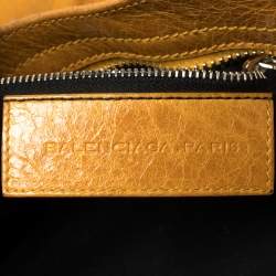 Pre Owned حقيبة يد بالنسياغا جي أس أتش سيتي جلد مسطردة