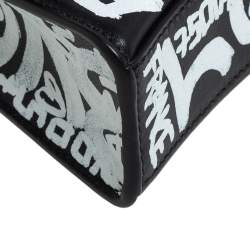 Balenciaga Black Leather Graffiti Hourglass Belt Bag