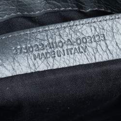 Pre Owned حقيبة كلتش بالنسياغا كلاسيك كليب إم أرينا جلد رصاصي