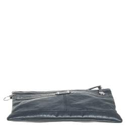 Pre Owned حقيبة كلتش بالنسياغا كلاسيك كليب إم أرينا جلد رصاصي