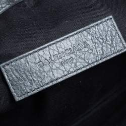 Pre Owned حقيبة كلتش بالنسياغا كلاسيك كليب إم أرينا جلد رصاصي