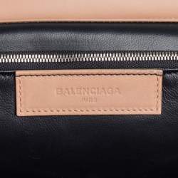 Pre Owned حقيبة بالنسياغا لو ديكس كارتابل جلد بيج بيد علوية