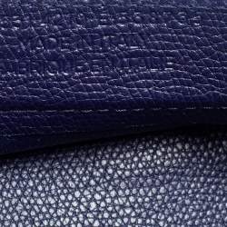 Balenciaga Navy Blue Leather Papier A6 Tote