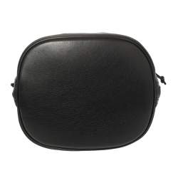 Pre Owned Balenciaga Black Soft Leather Papier Plate Bucket Bag