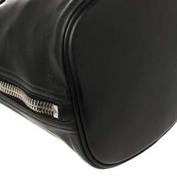 Pre Owned Balenciaga Black Soft Leather Papier Plate Bucket Bag