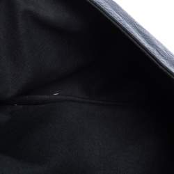 مملوكة مسبقًا Balenciaga Black Leather Motocross Giant 21 Envelope Clutch