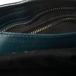 Pre Owned Balenciaga Dark Teal Green Leather RH City Tote