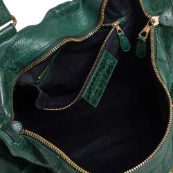 Pre Owned Balenciaga Pommier Lambskin Leather GGH Work Tote