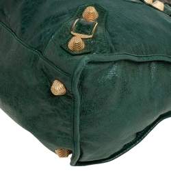 Pre Owned Balenciaga Pommier Lambskin Leather GGH Work Tote