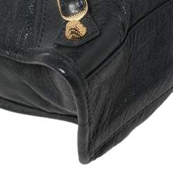 Pre Owned Balenciaga  Anthracite Leather Mini Classic City Bag