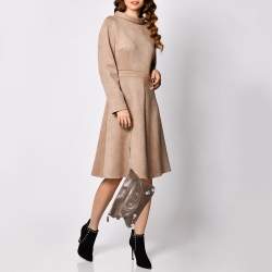 Pre Owned Balenciaga Sandstone Leather SGH Flat Wristlet Clutch