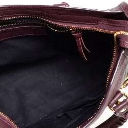 Pre Owned Balenciaga Chataigne Leather Small Classic City Tote