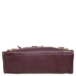 Pre Owned Balenciaga Chataigne Leather Small Classic City Tote