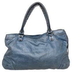 Pre Owned Balenciaga Tempete Leather RH Purse Bag