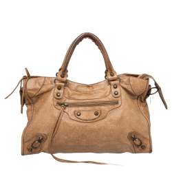 Pre Owned Balenciaga Caramel Chevre Leather BH City Bag 