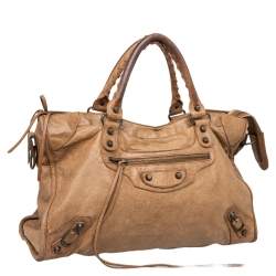 Pre Owned Balenciaga Caramel Chevre Leather BH City Bag 
