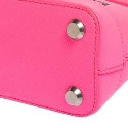 مملوكة مسبقًا Balenciaga Neon Pink Leather XXS Ville Satchel