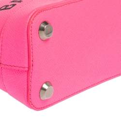 مملوكة مسبقًا Balenciaga Neon Pink Leather XXS Ville Satchel