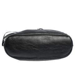 Pre Owned حقيبة ساتشل بالنسياغا كلاسيك أر أتش بولر جلد أسود