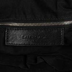 Pre Owned حقيبة ساتشل بالنسياغا كلاسيك أر أتش بولر جلد أسود