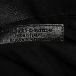 Pre Owned حقيبة ساتشل بالنسياغا كلاسيك أر أتش بولر جلد أسود