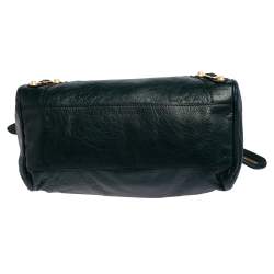 Pre Owned Balenciaga Green Leather Giant 12 GH Velo Tote