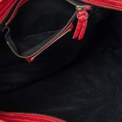 Pre Owned حقيبة بالنسياغا موتورسايكل سيتي جلد خروف أحمر