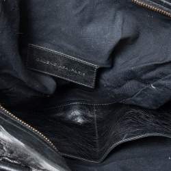 Balenciaga Black Matelassé Leather City Tote