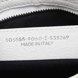 Pre Owned Balenciaga White Leather Nano Classic City Tote