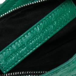 Pre Owned Balenciaga Green Leather Small Classic City Bag