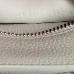 Pre Owned حقيبة يد توتس بالنسياغا ميني نيو كلاسيك جلد أبيض