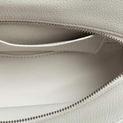 Pre Owned حقيبة يد توتس بالنسياغا ميني نيو كلاسيك جلد أبيض