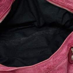 Pre Owned حقيبة يد توتس بالنسياغا GSH بارت تايم جلد وردي فاتح