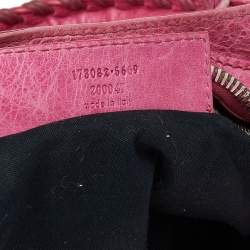 Pre Owned حقيبة يد توتس بالنسياغا GSH بارت تايم جلد وردي فاتح