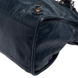 Pre Owned Balenciaga Blue Leather Classic City RH Tote
