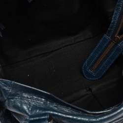 Pre Owned Balenciaga Blue Leather Classic City RH Tote